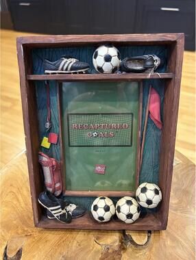 Russ Soccer 3D Shadow Box Picture Frame Holds 4x6 Photo